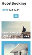 Hotel Booking Website Design - mobile preview