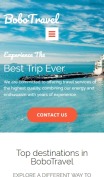 Travel Website Design - BoboTravel - mobile preview