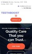 牙科网站设计- Teethboost -移动预览