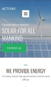 Solar Energy Website Design - Activax - mobile preview