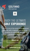 Golf Website Design - Golfinno - mobile preview