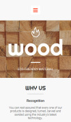Wood Website Design - mobile preview