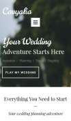 Wedding Planner Website Design - Cavyalia - mobile preview