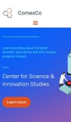 Laboratory Website Design - Comex Co - mobile preview