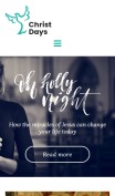 Religious Website Design - Christ Days - mobile preview