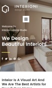 Home Decor Website Design - Interioni - mobile preview
