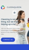 清洁公司网站设计- CleenQueen -移动预览