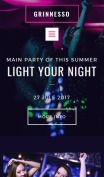 Night Club Website Design - Grinnesso - mobile preview