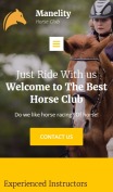Equine Website Design - Manelity - mobile preview