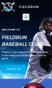 Baseball Website Design - Fieldrun - mobile preview