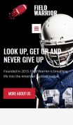 Football Website Design - Field Warrior - mobile preview