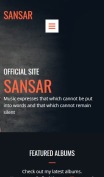 歌手网站设计- Sansar -移动预览
