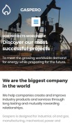 Oil Company Website Design - Gaspero - mobile preview