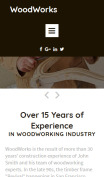Woodworking Website Design - mobile preview