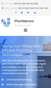 Plumbing Websites Design - Plumberwo - mobile preview