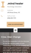 Doctor Website Design - Mind Healer - mobile preview