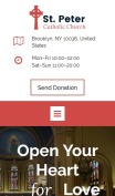 教堂网站设计-圣. 彼得 - mobile预览