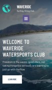 Surfing Website Design - Waveride - mobile preview