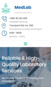 Lab Website Design - MedLab - mobile preview