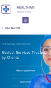 Clinic Website Template for Hospitals and Medical Sites - mobile preview