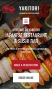 Japanese Restaurant Website Design for Sushi Food Delivery - mobile preview