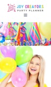 Birthday Website Template for Entertainment Website - mobile preview