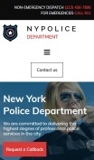 Police Department Website Template - mobile preview