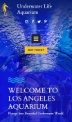 Piublic Aquarium Website Design - mobile preview