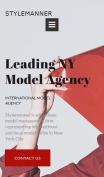 Modeling Website Design with Models Portfolio - mobile preview