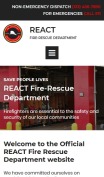 Fire Department Website Design for Firefighters and Emergency Specialists - mobile preview