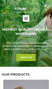 Marijuana Dispensary Website Theme - mobile preview