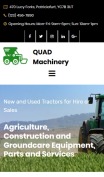 Tractor Website Design - mobile preview