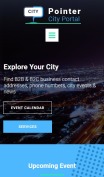 City Portal Website Design - mobile preview