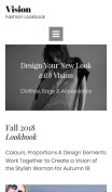 Fashion Lookbook Website Design - mobile preview
