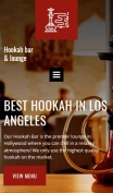 Hookah Bar Website Design - mobile preview