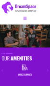 Coworking Website Design - mobile preview