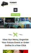 Food Trailer Site - mobile preview