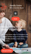 Family Center Website Design - mobile preview
