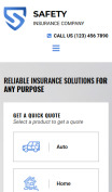 Insurance Agency Design - mobile preview