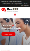 Call Center Website Design - mobile preview