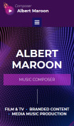 Music Composer Website Design - mobile preview