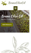 Olive Oil Website Design - mobile preview