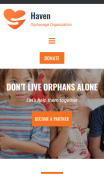 Orphanage Website Design - mobile preview
