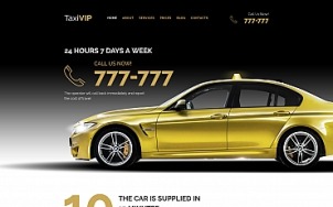 Taxi Website Design - tablet image