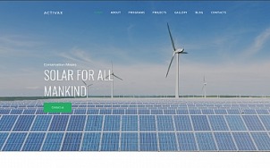 Solar Energy Website Design - Activax - tablet image