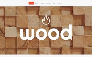Wood Website Design - tablet image