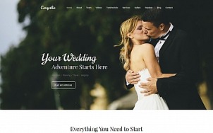 Wedding Planner Website Design - Cavyalia - tablet image