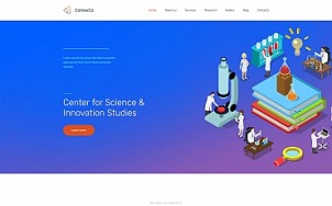 Laboratory Website Design - Comex Co - tablet image