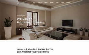 家居装饰网站设计- Interioni -平板图像