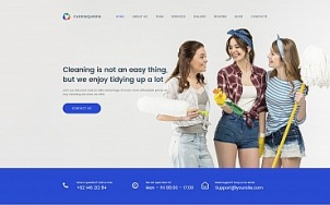 清洁公司网站设计-清洁女王-平板形象